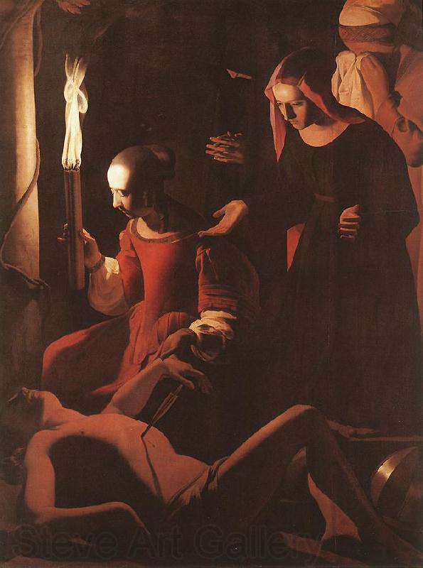 LA TOUR, Georges de The Dream of St Joseph sf Germany oil painting art